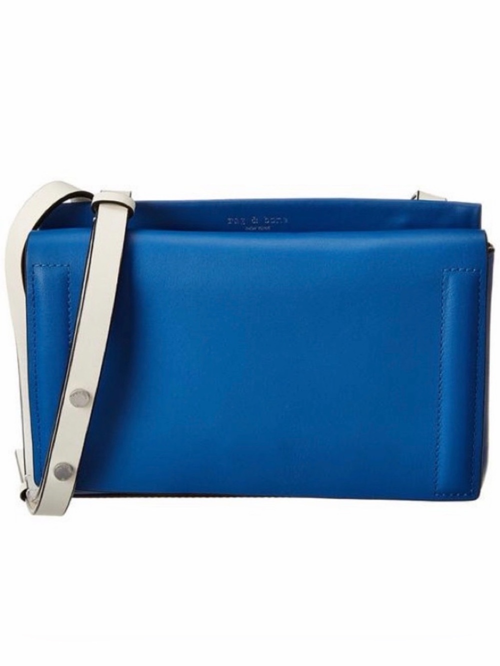 Rag & Bone Aston Mini Leather Crossbody Bag Blue NWOT
